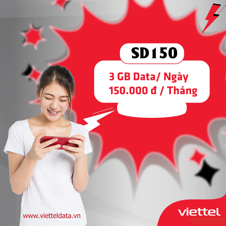 SD90, SD120 và SD150 - 3 Gói CÆ°á»c Siêu Data 4G Má»i Cá»§a Viettel Có gì HOT?